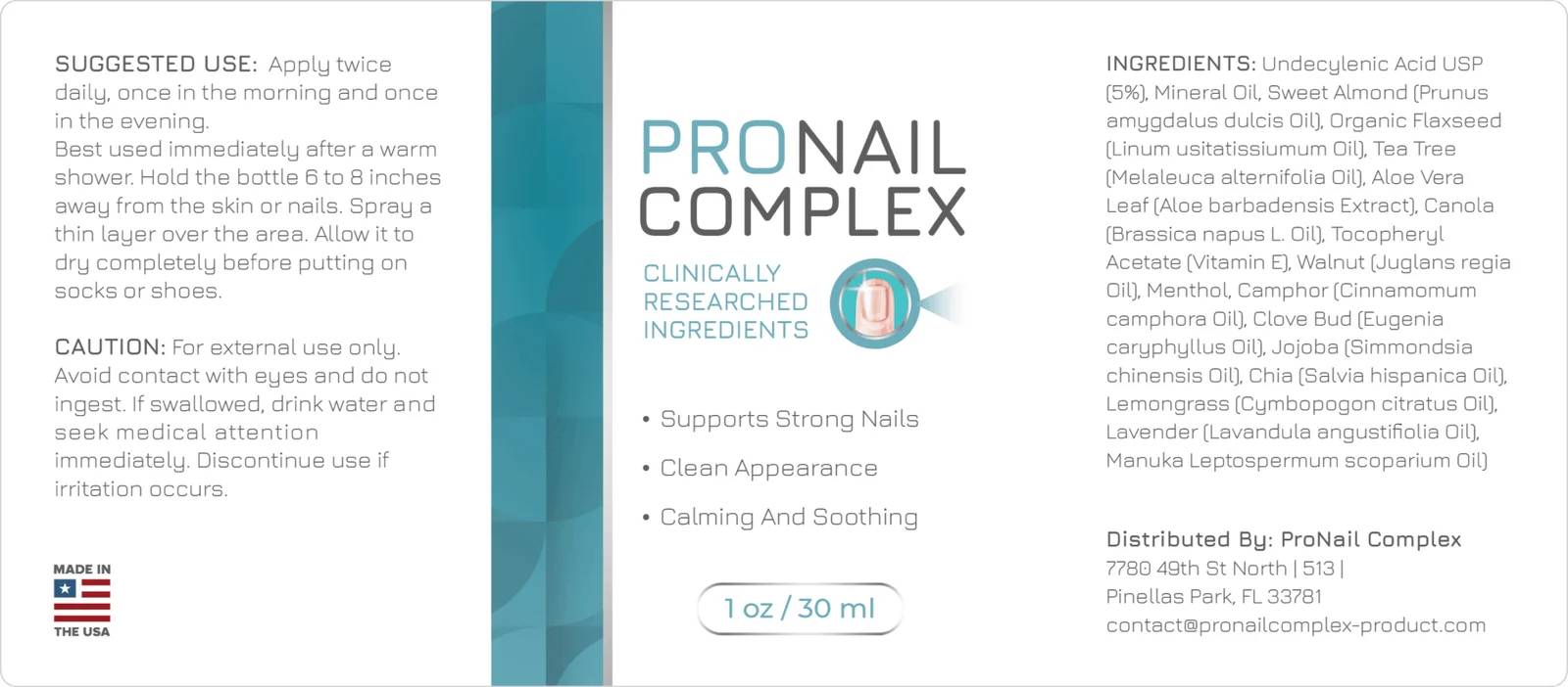 ProNail Complex Supplement Fact